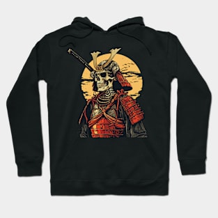 samurai skeleton Hoodie